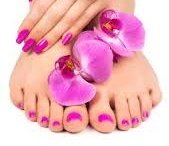 Manicure pedicure Gelish shellac colour